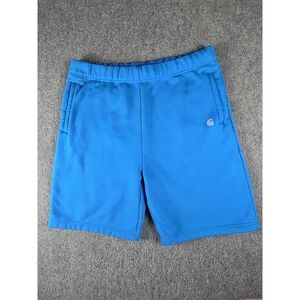 Carhartt Men's L Midweight Fleece Shorts Blue Drawstring No Flaws Or Stains 1371
